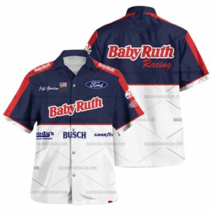 Jeff Gordon Nascar Racing 1992 Baby Ruth Uniform Hawaiian Shirt