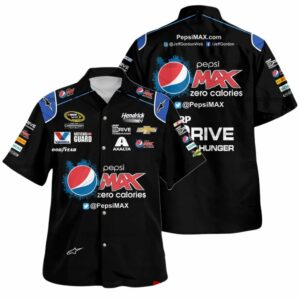 Jeff Gordon Nascar Racing 2012 Pepsi Uniform Hawaiian Shirt