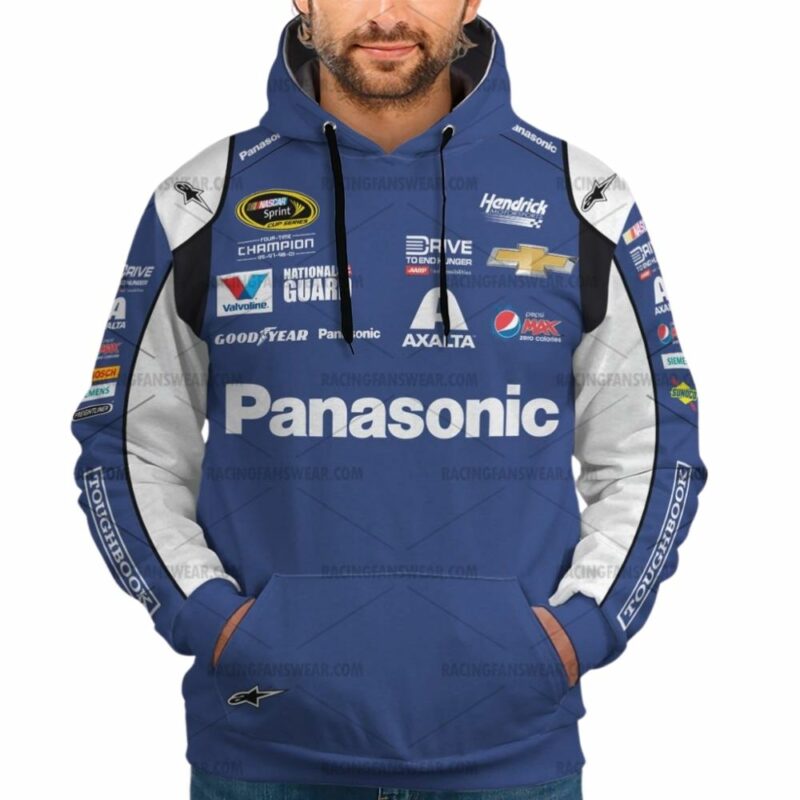 Jeff Gordon Nascar Racing 2014 Panasonic Uniform 3D Hoodie 1