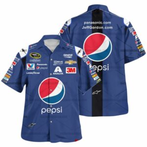 Jeff Gordon Nascar Racing 2015 Pepsi Uniform Hawaiian Shirt