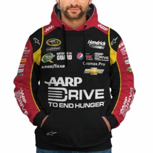 Jeff Gordon Nascar Racing AARP Drive To End Hunger 2013 Uniform All Over Print Hoodie