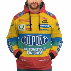 Jeff Gordon Nascar Racing Automotive Finishes 1998 Uniform All Over Print Hoodie