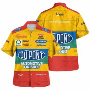 Jeff Gordon Nascar Racing Automotive Finishes 1998 Uniform Hawaiian Shirt