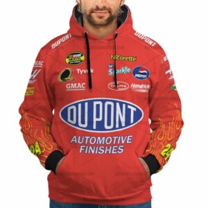 Jeff Gordon Nascar Racing Automotive Finishes Uniform All Over Print Hoodie
