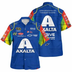Jeff Gordon Nascar Racing Axalta 2013 Uniform Hawaiian Shirt