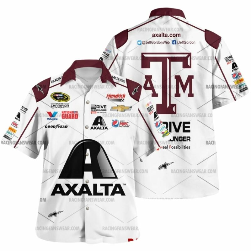 Jeff Gordon Nascar Racing Axalta 2014 Uniform Hawaiian Shirt 1