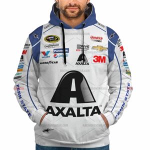 Jeff Gordon Nascar Racing Axalta Chevrolet And Hendrick Motorsport 2015 Uniform All Over Print Hoodie