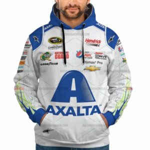 Jeff Gordon Nascar Racing Axalta Hendrick Motorsport 2013 Uniform All Over Print Hoodie