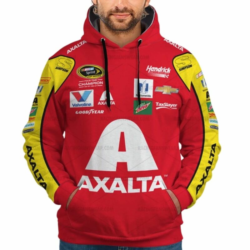 Jeff Gordon Nascar Racing Axalta Mountain Dew And Chervolet Uniform 3D Hoodie 1