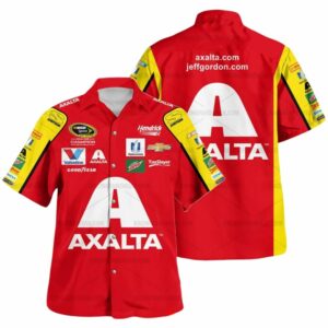 Jeff Gordon Nascar Racing Axalta Moutain Dew Valvoline And Hendrick Motorsport Uniform Hawaiian Shirt