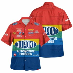 Jeff Gordon Nascar Racing Dupont 1994 Uniform Hawaiian Shirt