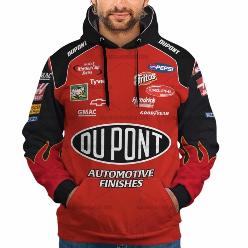 Jeff Gordon Nascar Racing Dupont 2003 Uniform 3D Hoodie 1
