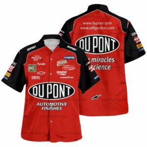 Jeff Gordon Nascar Racing Dupont 2003 Uniform Hawaiian Shirt