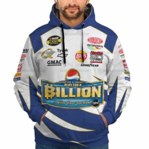 Jeff Gordon Nascar Racing Dupont Lays Good Year And Hendrick Motorsport Uniform All Over Print Hoodie