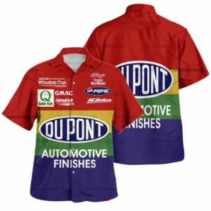 Jeff Gordon Nascar Racing Dupont Pepsi Acdelco Uniform Hawaiian Shirt