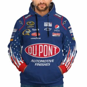 Jeff Gordon Nascar Racing Dupont Pepsi Chervolet And Hendrick Motorsport Uniform All Over Print Hoodie