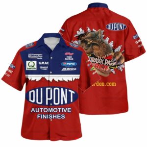Jeff Gordon Nascar Racing Dupont Pepsi Uniform Hawaiian Shirt