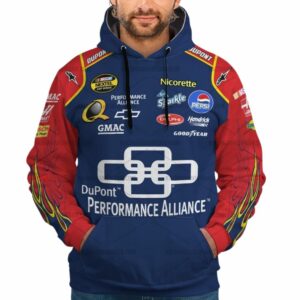 Jeff Gordon Nascar Racing DuPont Performance Alliance 2007 Uniform All Over Print Hoodie