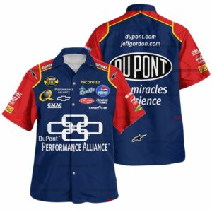 Jeff Gordon Nascar Racing DuPont Performance Alliance 2007 Uniform Hawaiian Shirt