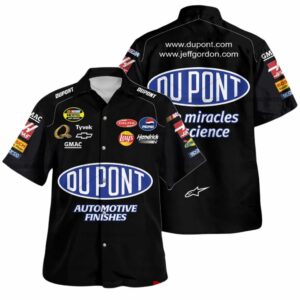 Jeff Gordon Nascar Racing Hendrick Motorsports DuPont Uniform Hawaiian Shirt