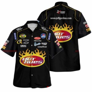 Jeff Gordon Nascar Racing Hot Hues 2006 Uniform Hawaiian Shirt