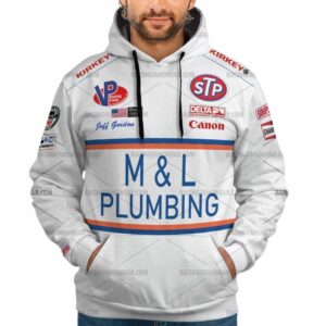 Jeff Gordon Nascar Racing M L Plumbing 1991 Uniform All Over Print Hoodie