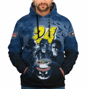 Jeff Gordon Nascar Racing Michael Myers Friends Horror Halloween All Over Print Hoodie