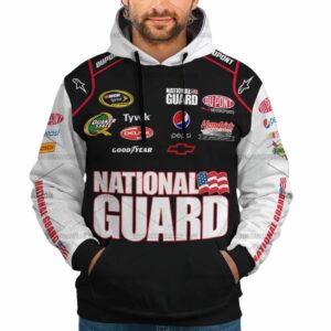 Jeff Gordon Nascar Racing National Guard 2010 Uniform All Over Print Hoodie