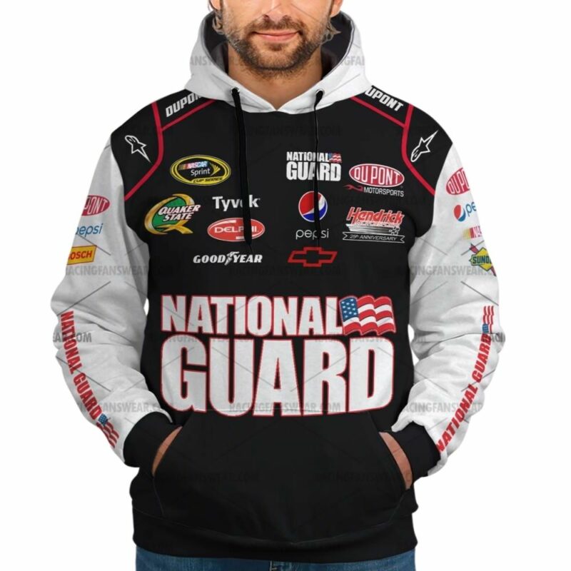 Jeff Gordon Nascar Racing National Guard 2010 Uniform 3D Hoodie 1