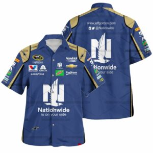 Jeff Gordon Nascar Racing Nationwide Uniform Hawaiian Shirt