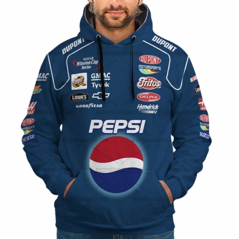 Jeff Gordon Nascar Racing Pepsi 2002 Uniform 3D Hoodie 1