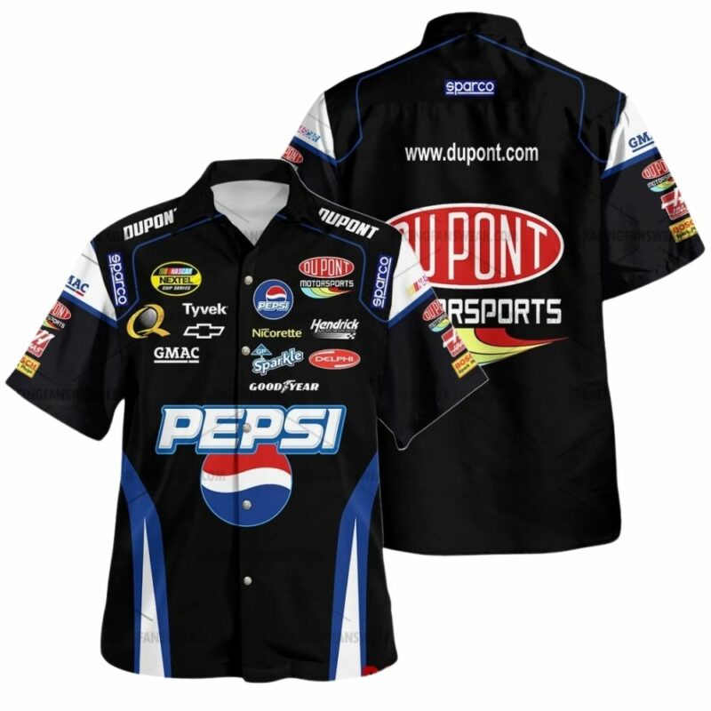 Jeff Gordon Nascar Racing Pepsi 2006 Uniform Hawaiian Shirt 1