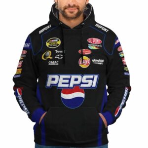 Jeff Gordon Nascar Racing Pepsi And HendrickMotorsport 2005 Uniform All Over Print Hoodie