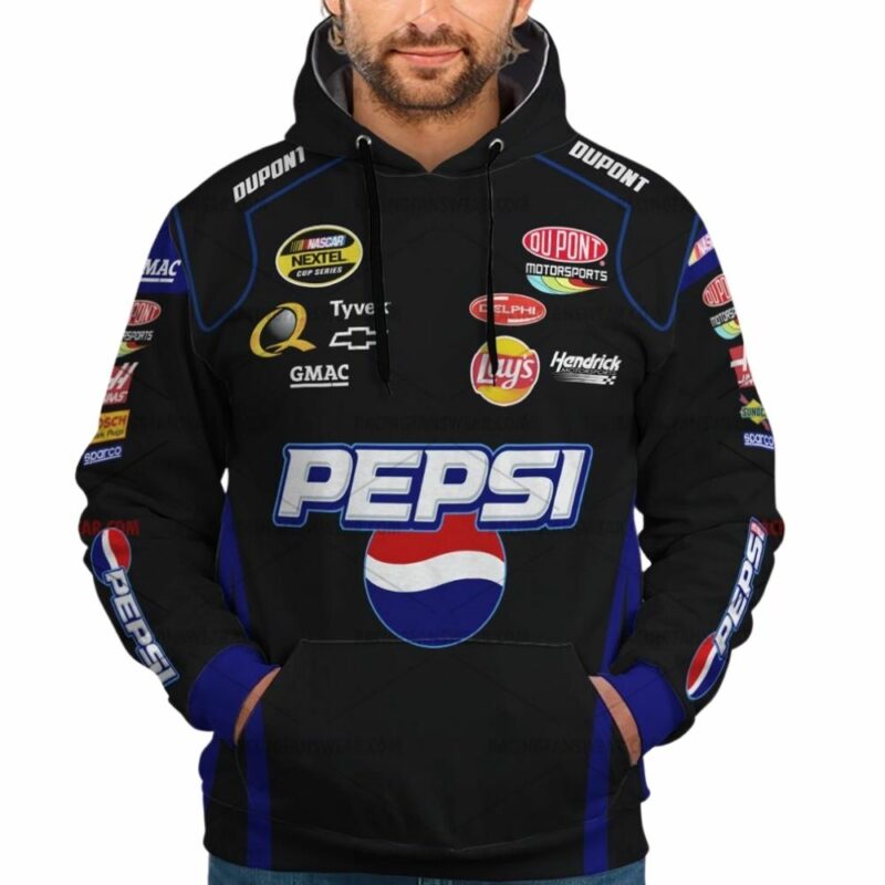 Jeff Gordon Nascar Racing Pepsi And Hendrickmotorsport 2005 Uniform 3D Hoodie 1