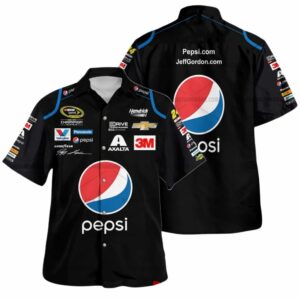 Jeff Gordon Nascar Racing Pepsi Axalta And Chervolet Uniform Hawaiian Shirt