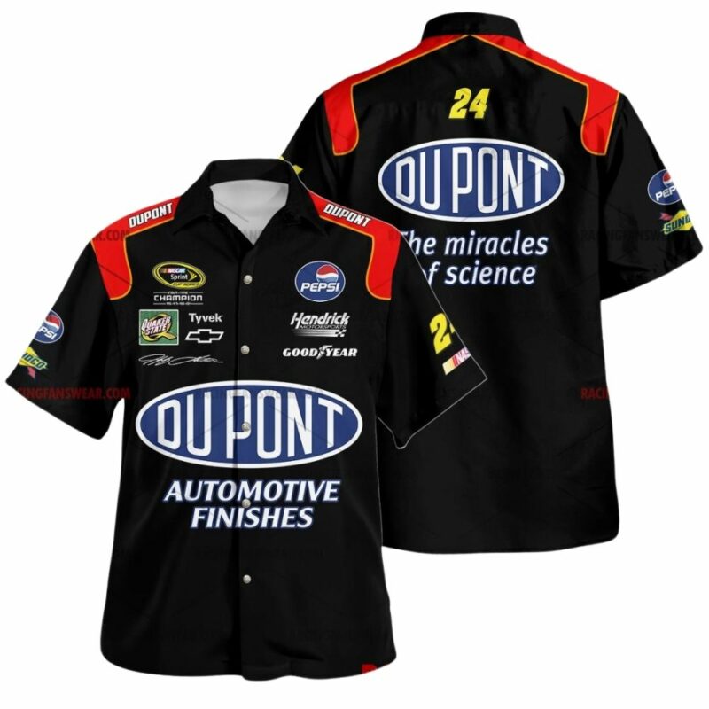 Jeff Gordon Nascar Racing Pepsi Chervolet Good Year Uniform Hawaiian Shirt 1