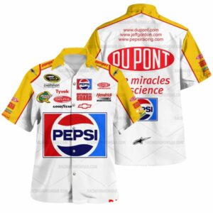 Jeff Gordon Nascar Racing Pepsi Dupon And Hendrick Motorsport Uniform Hawaiian Shirt
