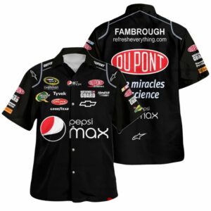 Jeff Gordon Nascar Racing Pepsi Max 2010 Uniform Hawaiian Shirt