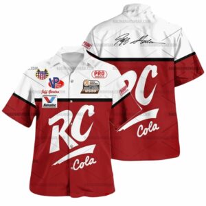 Jeff Gordon Nascar Racing RC Cola 1989 Uniform Hawaiian Shirt
