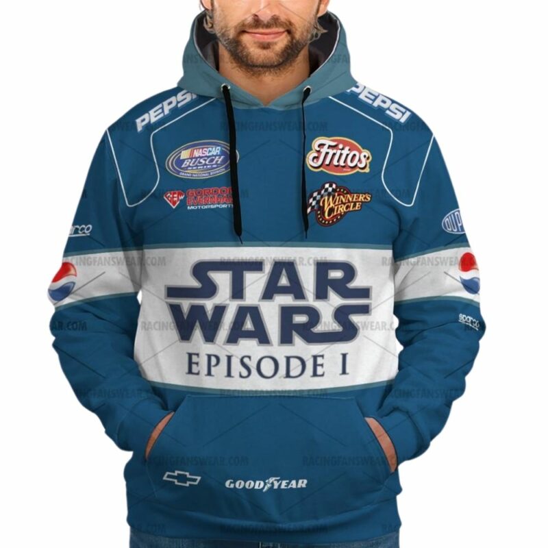 Jeff Gordon Nascar Racing Star Wars Episode 1 1999 Uniform 3D Hoodie 1