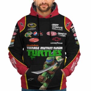 Jeff Gordon Nascar Racing Teenage Mutant Ninja Turtles 2012 Uniform All Over Print Hoodie