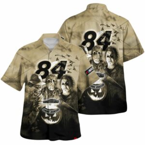 Jimmie Johnson 84 Nascar Racing With Friends Horror Halloween Hawaiian Shirt
