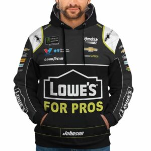 Jimmie Johnson Nascar 2018 Lowe's For Pros Racing Uniform All Over Print Hoodie