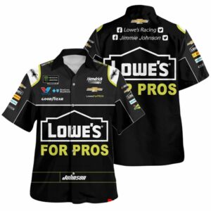 Jimmie Johnson Nascar 2018 Lowes For Pros Racing Uniform Hawaiian Shirt