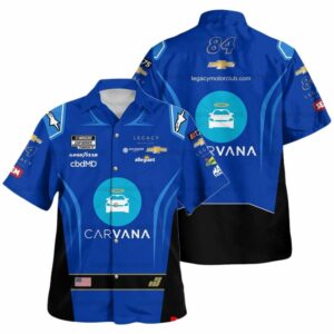 Jimmie Johnson Nascar 2023 Carvana Racing Hawaiian Shirt
