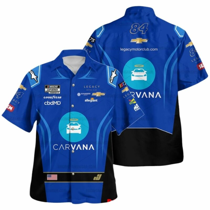 Jimmie Johnson Nascar 2023 Carvana Racing Hawaiian Shirt 1
