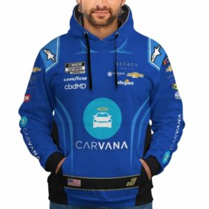 Jimmie Johnson Nascar Carvana 2023 Racing Uniform All Over Print Hoodie