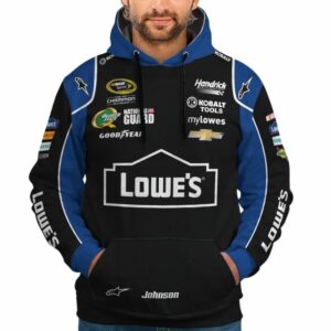 Jimmie Johnson Nascar Lowe 2013 Racing Uniform All Over Print Hoodie