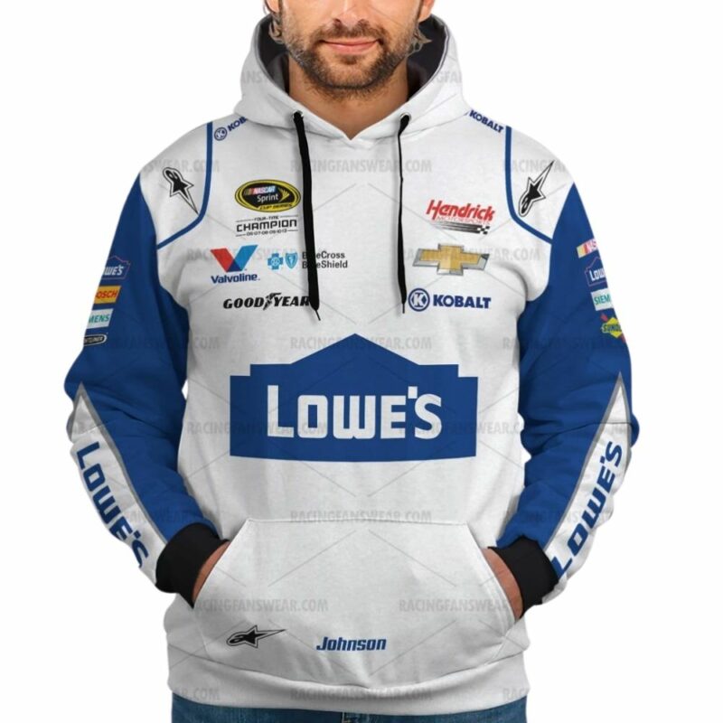 Jimmie Johnson Nascar Lowe 2016 Racing Uniform 3D Hoodie 1