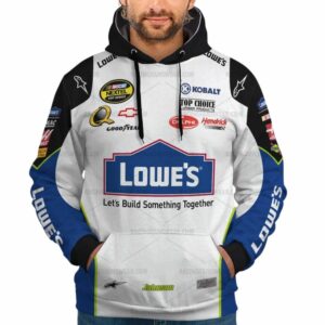 Jimmie Johnson Nascar Lowe's 2006 Racing Uniform All Over Print Hoodie